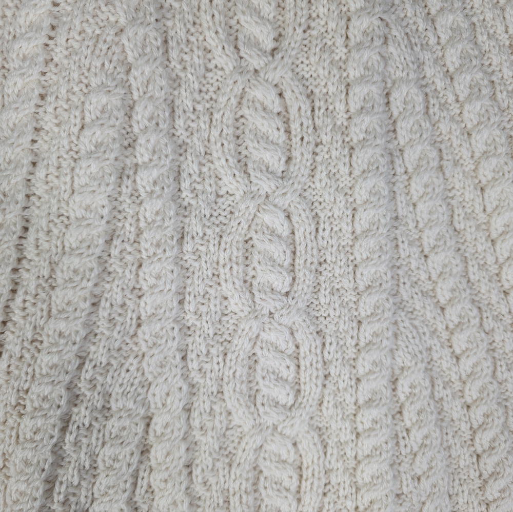 Inis Crafts Chunky Cream Wool  Longline Cardigan size - Picture 14 of 15